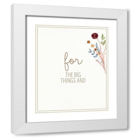 Grateful for Everything 2 White Modern Wood Framed Art Print with Double Matting by Allen, Kimberly