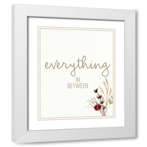 Grateful for Everything 3 White Modern Wood Framed Art Print with Double Matting by Allen, Kimberly
