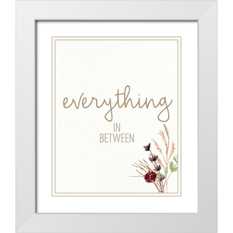 Grateful for Everything 3 White Modern Wood Framed Art Print with Double Matting by Allen, Kimberly