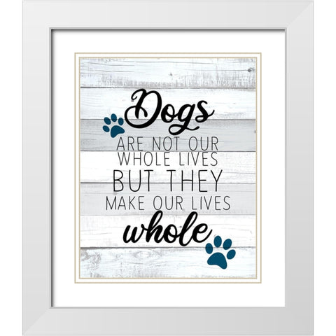 Whole Lives White Modern Wood Framed Art Print with Double Matting by Allen, Kimberly