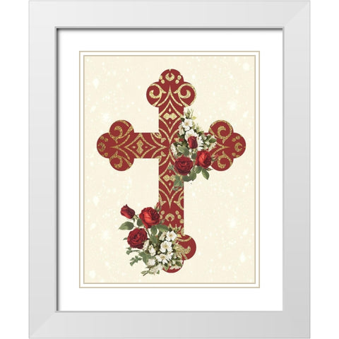 Pray 2 White Modern Wood Framed Art Print with Double Matting by Allen, Kimberly