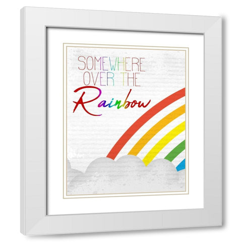 Dreams Come True 1 White Modern Wood Framed Art Print with Double Matting by Allen, Kimberly