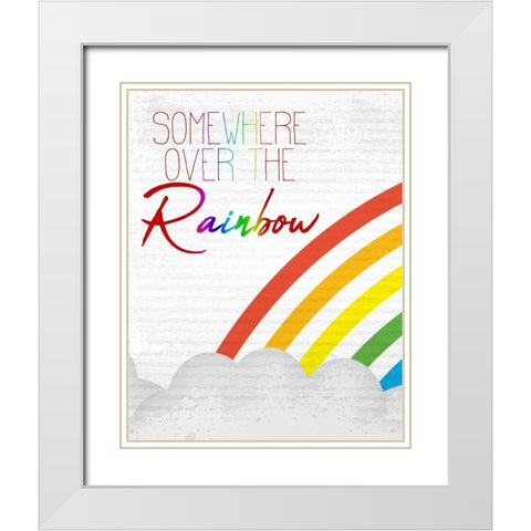 Dreams Come True 1 White Modern Wood Framed Art Print with Double Matting by Allen, Kimberly