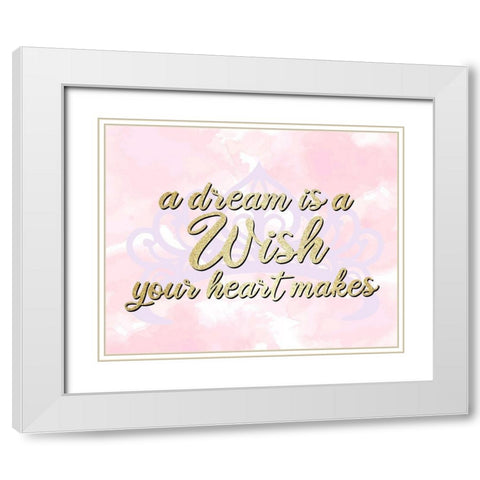 Heart Makes White Modern Wood Framed Art Print with Double Matting by Allen, Kimberly