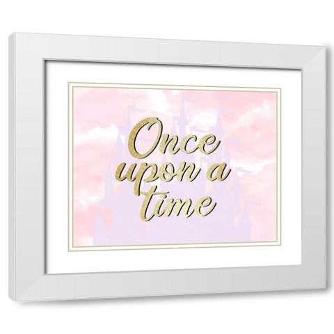 Once Upon a Time White Modern Wood Framed Art Print with Double Matting by Allen, Kimberly
