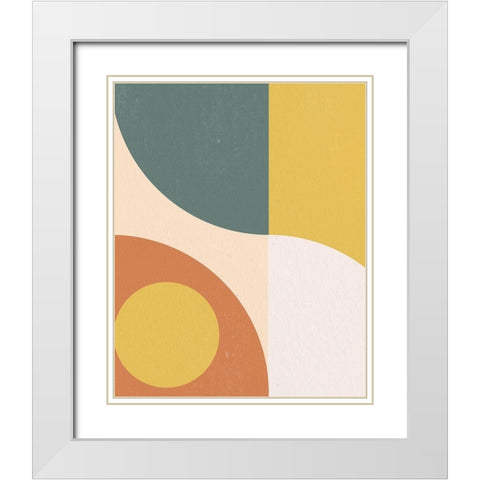 Desert 1 White Modern Wood Framed Art Print with Double Matting by Allen, Kimberly