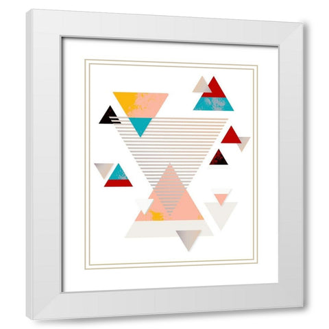 Space White Modern Wood Framed Art Print with Double Matting by Allen, Kimberly