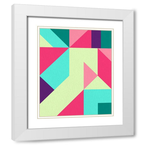 Shaped 2 White Modern Wood Framed Art Print with Double Matting by Allen, Kimberly