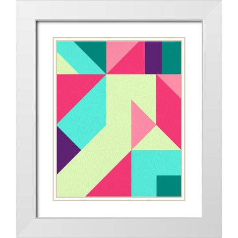 Shaped 2 White Modern Wood Framed Art Print with Double Matting by Allen, Kimberly
