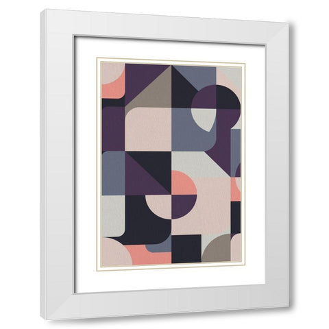 Vision 1 White Modern Wood Framed Art Print with Double Matting by Allen, Kimberly