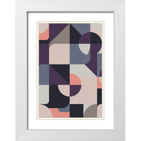 Vision 1 White Modern Wood Framed Art Print with Double Matting by Allen, Kimberly