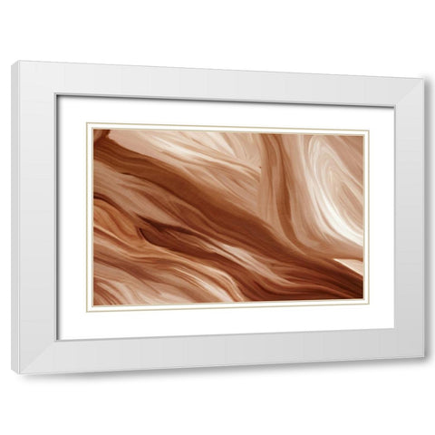 Sands White Modern Wood Framed Art Print with Double Matting by Allen, Kimberly