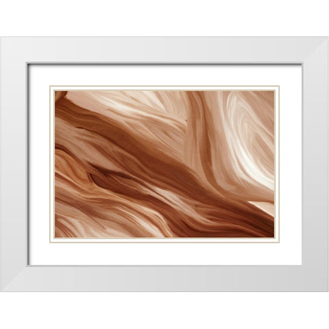 Sands White Modern Wood Framed Art Print with Double Matting by Allen, Kimberly