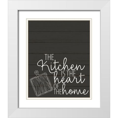 Heart of the Home White Modern Wood Framed Art Print with Double Matting by Allen, Kimberly
