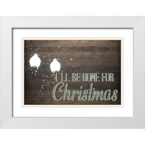 Ill Be Home White Modern Wood Framed Art Print with Double Matting by Allen, Kimberly