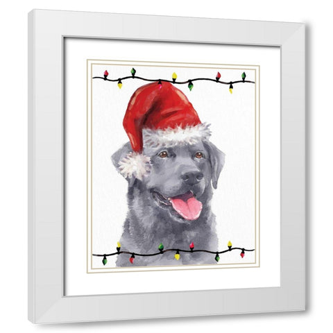 Lab Lights White Modern Wood Framed Art Print with Double Matting by Allen, Kimberly
