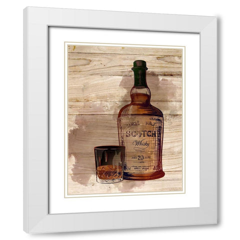 Whiskey 2 White Modern Wood Framed Art Print with Double Matting by Allen, Kimberly