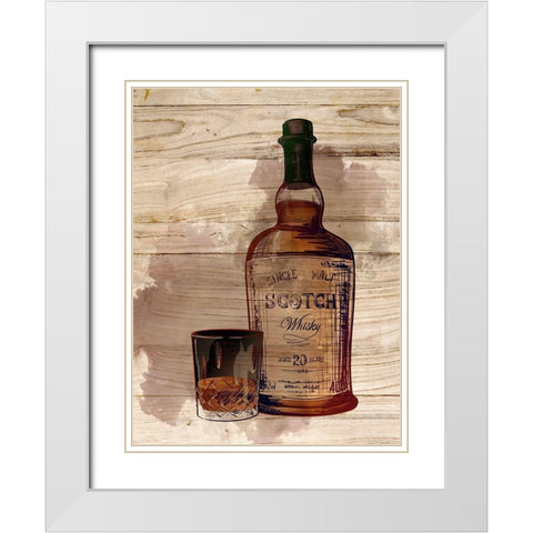 Whiskey 2 White Modern Wood Framed Art Print with Double Matting by Allen, Kimberly