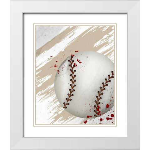 Sport Life 2 White Modern Wood Framed Art Print with Double Matting by Allen, Kimberly