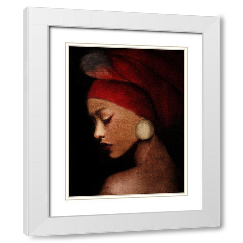 Reflect White Modern Wood Framed Art Print with Double Matting by Allen, Kimberly
