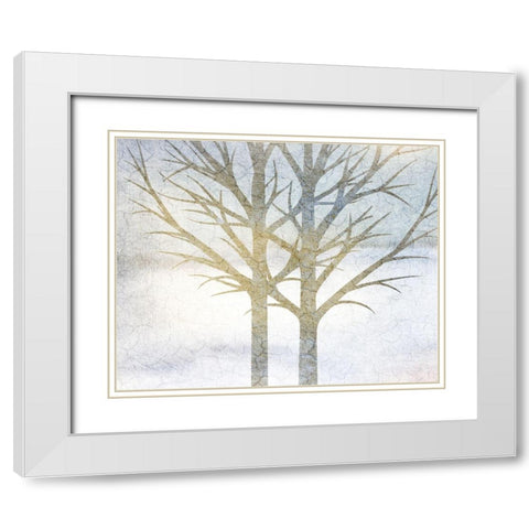 Blue Days 2 White Modern Wood Framed Art Print with Double Matting by Allen, Kimberly
