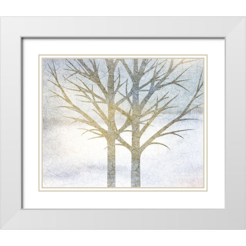 Blue Days 2 White Modern Wood Framed Art Print with Double Matting by Allen, Kimberly