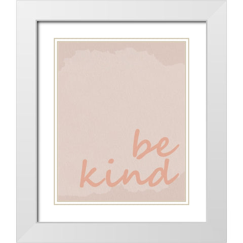 Kind Vibes 1 White Modern Wood Framed Art Print with Double Matting by Allen, Kimberly