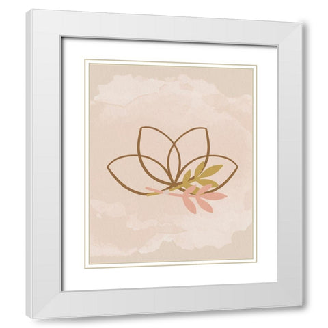 Kind Vibes 2 White Modern Wood Framed Art Print with Double Matting by Allen, Kimberly