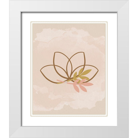 Kind Vibes 2 White Modern Wood Framed Art Print with Double Matting by Allen, Kimberly