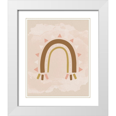 Kind Vibes 4 White Modern Wood Framed Art Print with Double Matting by Allen, Kimberly