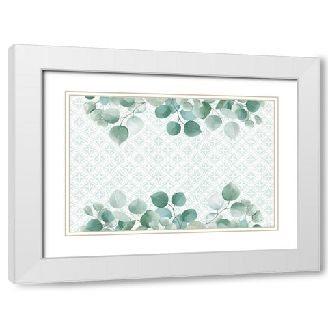 Eucalyptus Mood 2 White Modern Wood Framed Art Print with Double Matting by Allen, Kimberly