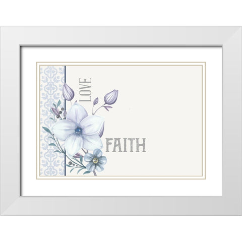 Inspiration 1 White Modern Wood Framed Art Print with Double Matting by Allen, Kimberly