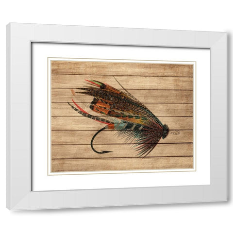 Fly Fishing 2 White Modern Wood Framed Art Print with Double Matting by Allen, Kimberly