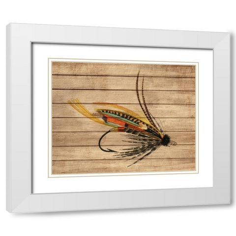 Fly Fishing 3 White Modern Wood Framed Art Print with Double Matting by Allen, Kimberly