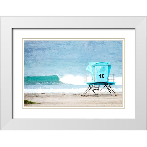 Tower 10 White Modern Wood Framed Art Print with Double Matting by Allen, Kimberly