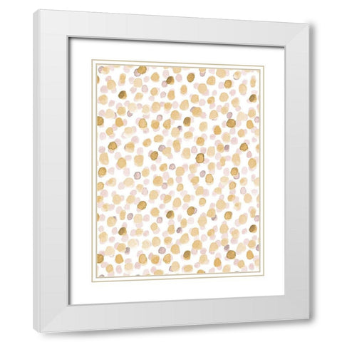 Dots 2 White Modern Wood Framed Art Print with Double Matting by Allen, Kimberly