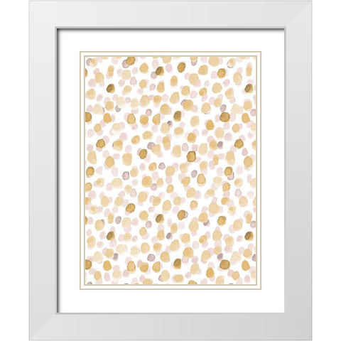 Dots 2 White Modern Wood Framed Art Print with Double Matting by Allen, Kimberly