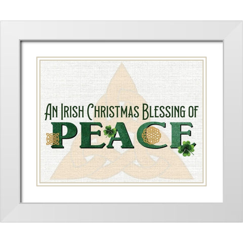 An Irish Christmas White Modern Wood Framed Art Print with Double Matting by Allen, Kimberly