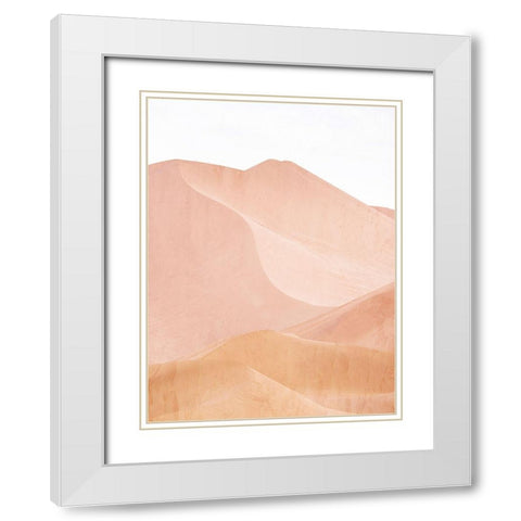 Dusty Dunes White Modern Wood Framed Art Print with Double Matting by Allen, Kimberly