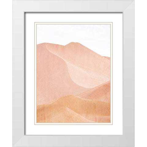 Dusty Dunes White Modern Wood Framed Art Print with Double Matting by Allen, Kimberly