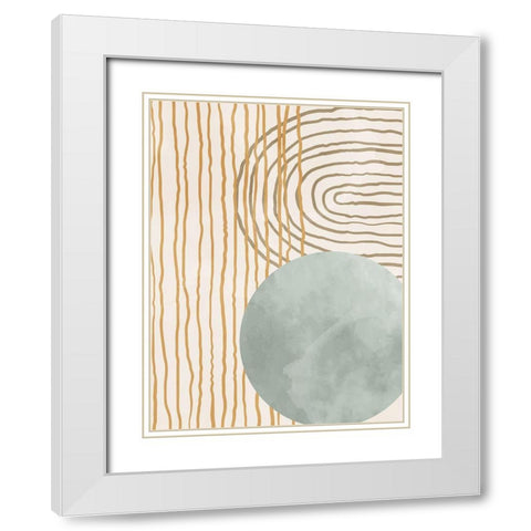 Organic Desert 1 White Modern Wood Framed Art Print with Double Matting by Allen, Kimberly