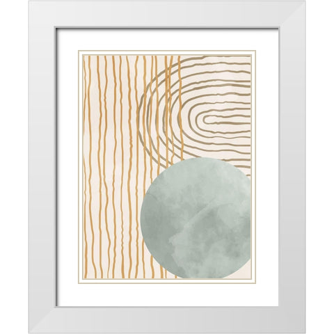 Organic Desert 1 White Modern Wood Framed Art Print with Double Matting by Allen, Kimberly