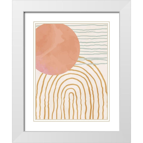 Organic Desert 2 White Modern Wood Framed Art Print with Double Matting by Allen, Kimberly