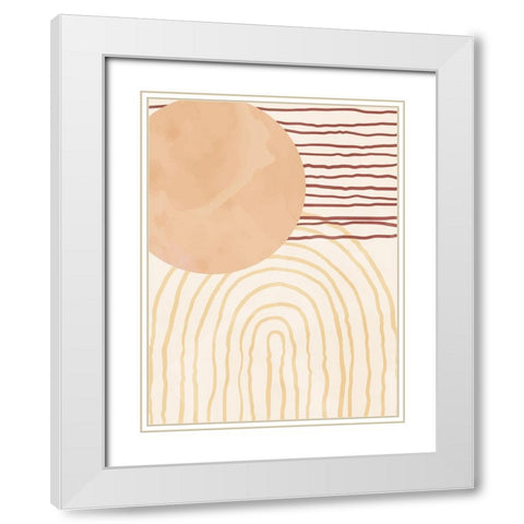 Organic Desert 2 White Modern Wood Framed Art Print with Double Matting by Allen, Kimberly