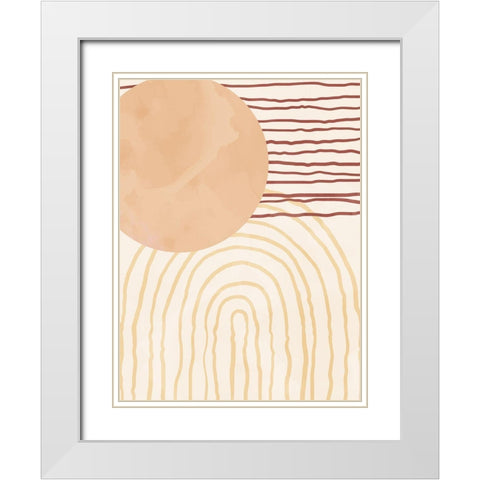 Organic Desert 2 White Modern Wood Framed Art Print with Double Matting by Allen, Kimberly