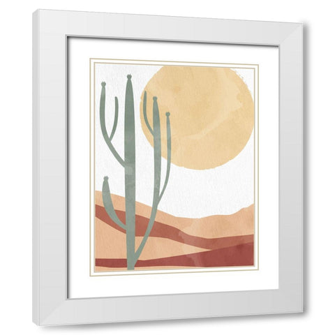 In the Desert Sun White Modern Wood Framed Art Print with Double Matting by Allen, Kimberly
