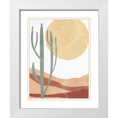In the Desert Sun White Modern Wood Framed Art Print with Double Matting by Allen, Kimberly