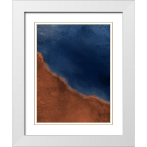 Earth and Sky White Modern Wood Framed Art Print with Double Matting by Allen, Kimberly