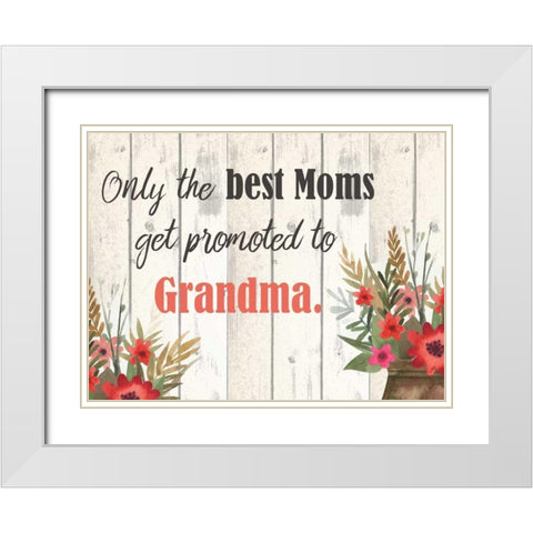 Only The Best White Modern Wood Framed Art Print with Double Matting by Allen, Kimberly