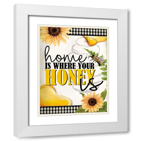 Bee Keeper 6 White Modern Wood Framed Art Print with Double Matting by Allen, Kimberly